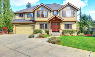 Large house with a gray roof